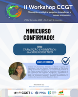 II Workshop de pós-graduação: Minicurso: Transição ecológica: projetos inovadores e novas economias" será ministrado pela Professora Doutora Angel Ferrarini