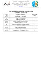 Lista de candidatos aprovados para Aluno Regular - ANPEC 2025