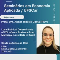 Seminário de Pesquisa em Economia - 04/10/24 - 14h
